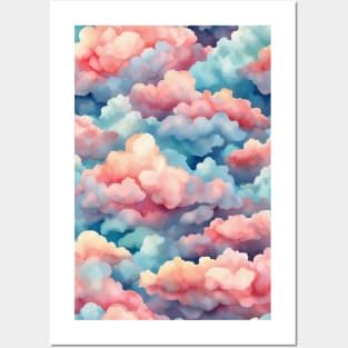 Rainbow Clouds Posters and Art